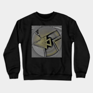 FUTURISTIC ART DECO GREY GEOMETRIC DESIGN Crewneck Sweatshirt